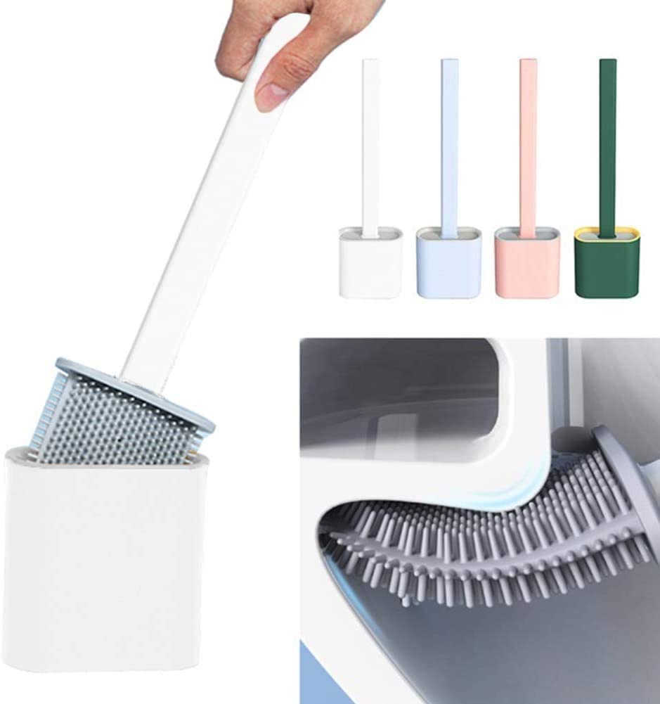 Toilet brush with quick drying holder