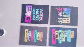 Motivational Canvas Frame - Set of 4